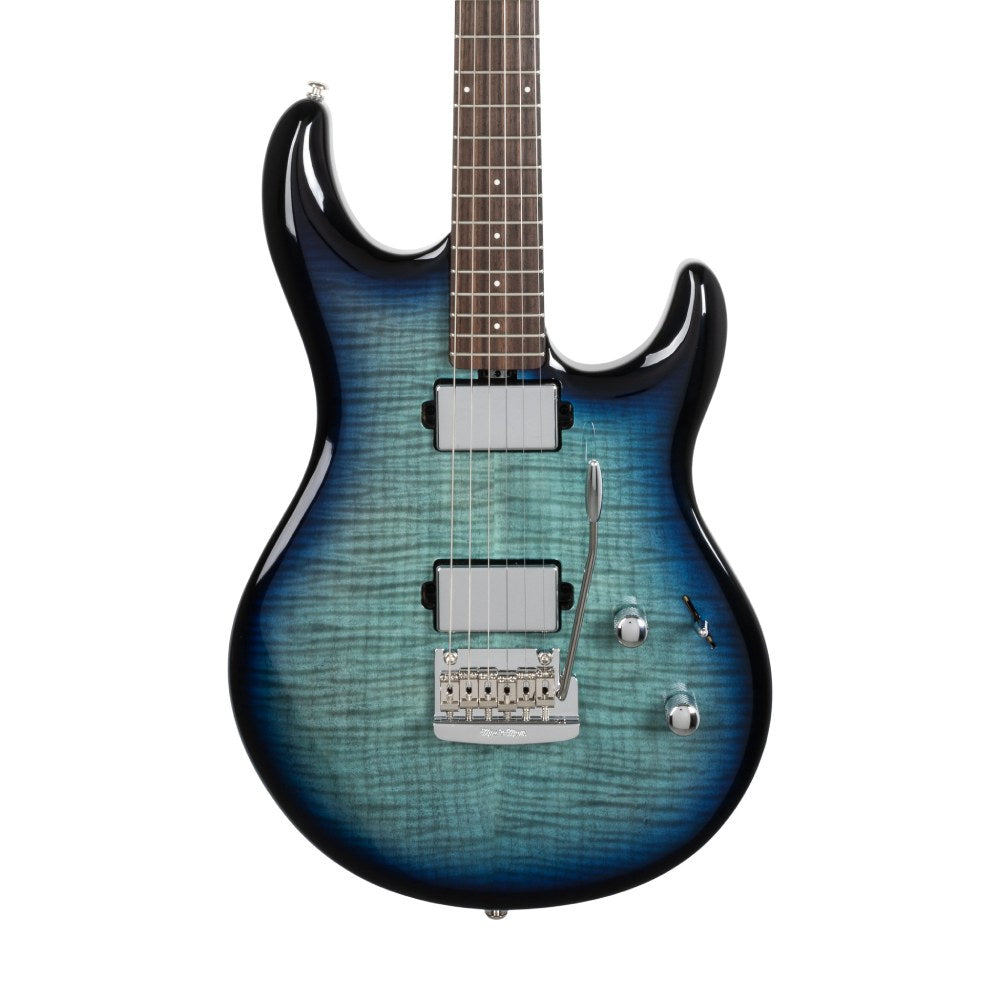 Đàn Guitar Điện Ernie Ball Music Man Steve Lukather L4 HH Maple Top, RW FB, Blue Flame