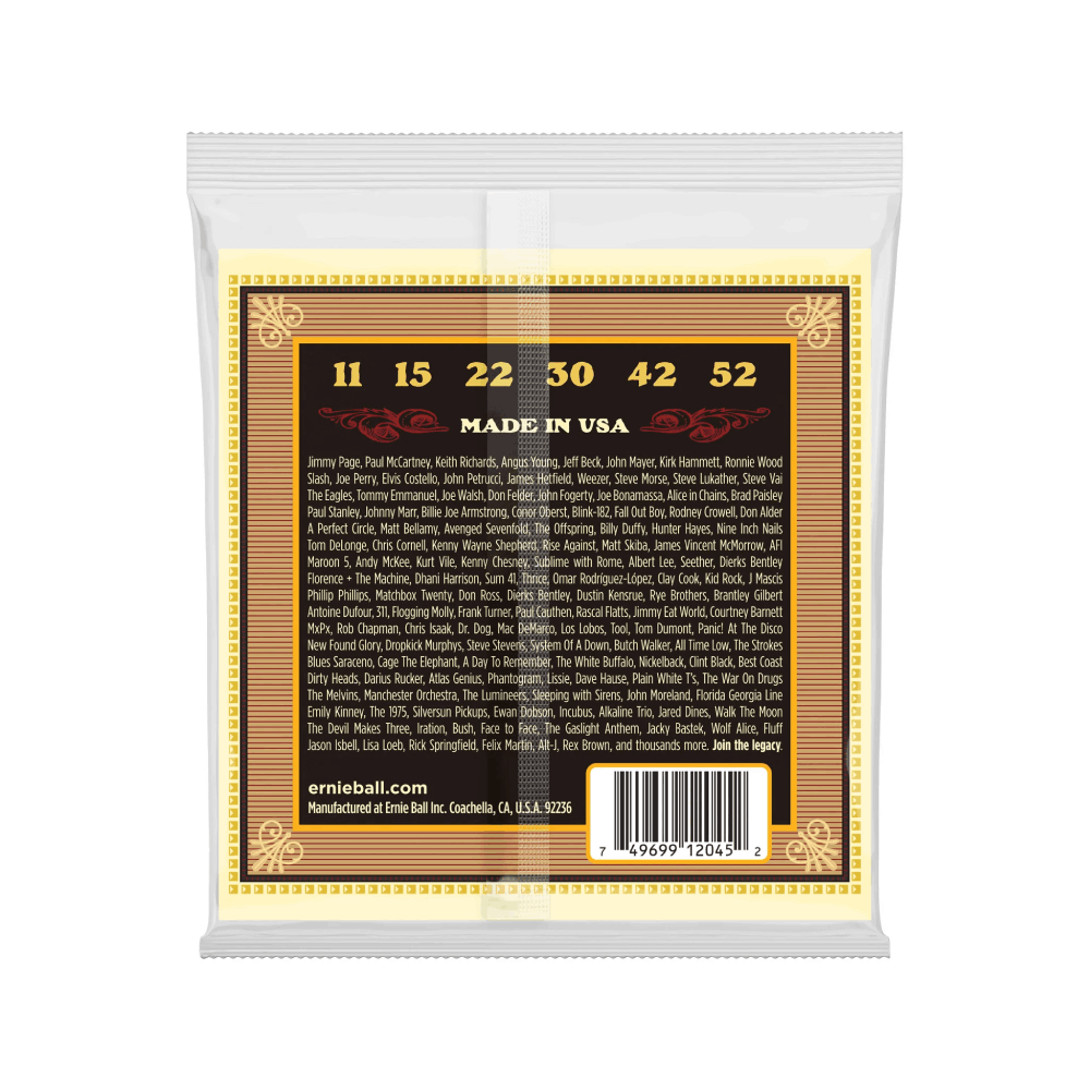 Dây Đàn Guitar Acoustic Ernie Ball Earthwood Silk and Steel Soft, 11-52