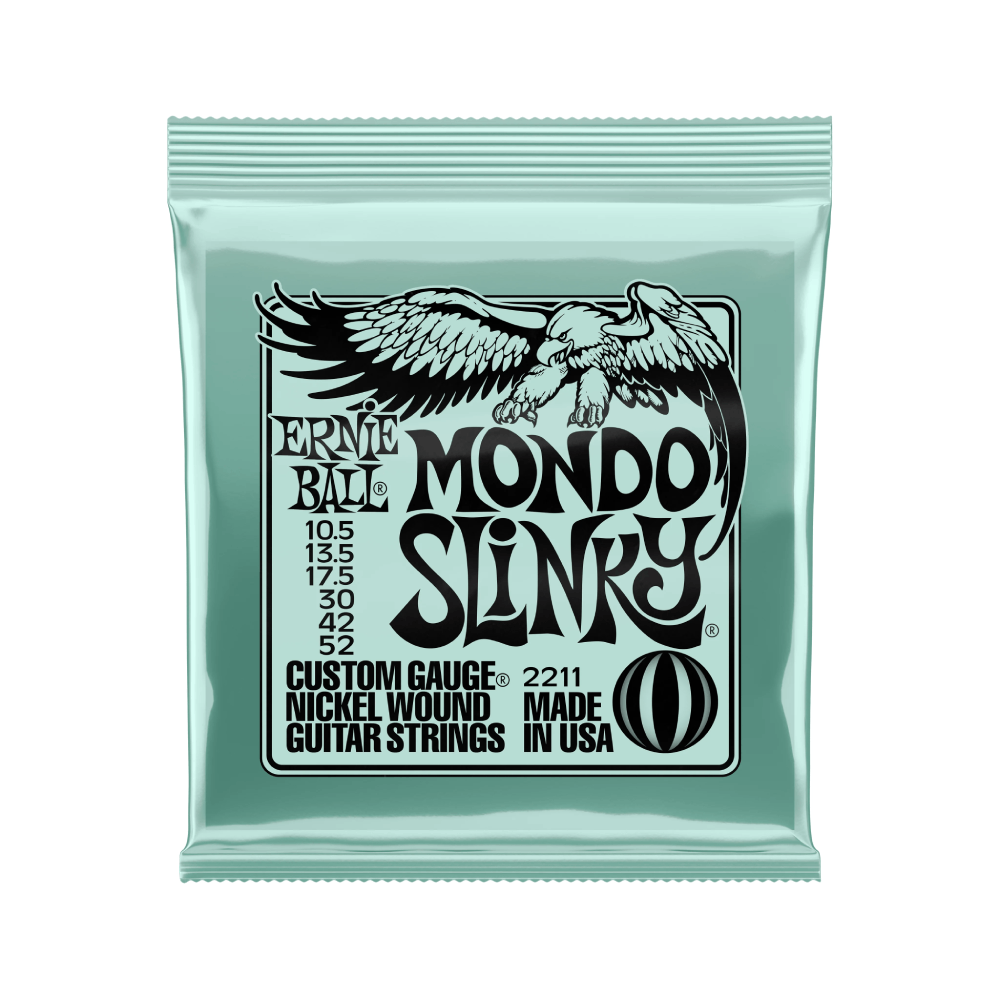 Dây Đàn Guitar Điện Ernie Ball Mondo Slinky Nickel Wound, 10.5-52