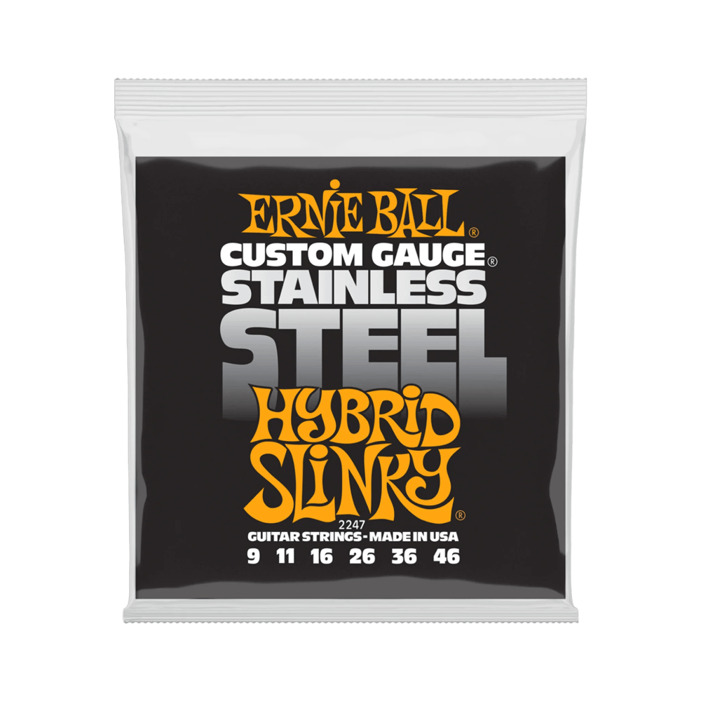 Dây Đàn Guitar Điện Ernie Ball Hybrid Slinky Stainless Steel Wound, 9-46