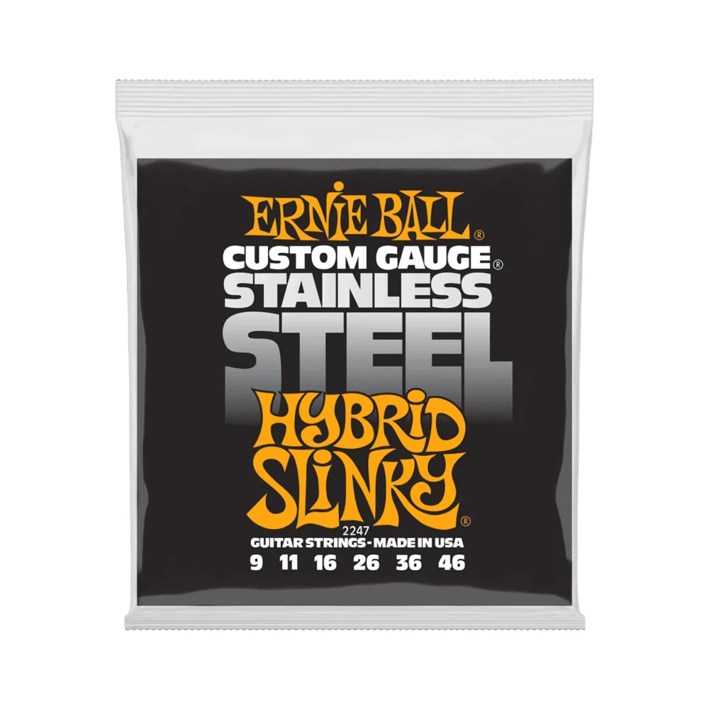 Dây Guitar Điện Ernie Ball Hybrid Slinky Stainless Steel (9-46)
