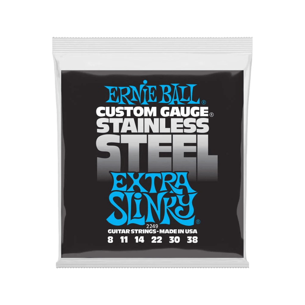 Dây Đàn Guitar Điện Ernie Ball Extra Slinky Stainless Steel Wound, 8-38