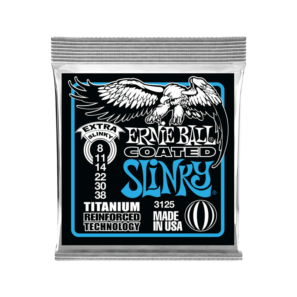 Dây Đàn Guitar Điện Ernie Ball Extra Slinky Titanium RPS Coated, 8-38