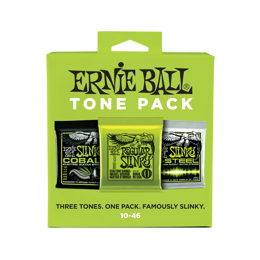 Dây Đàn Guitar Điện Ernie Ball Regular Slinky Tone Pack, 10-46