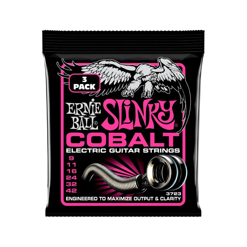 Dây Guitar Điện Ernie Ball Cobalt Super Slinky 9-42 (Pack 3 bộ)