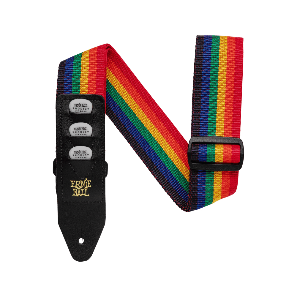 Dây Đeo Đàn Guitar Ernie Ball Pickholder, Rainbow