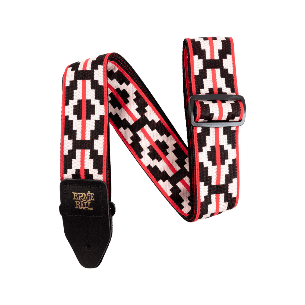 Dây Đeo Đàn Guitar Ernie Ball Jacquard, Ristra Red