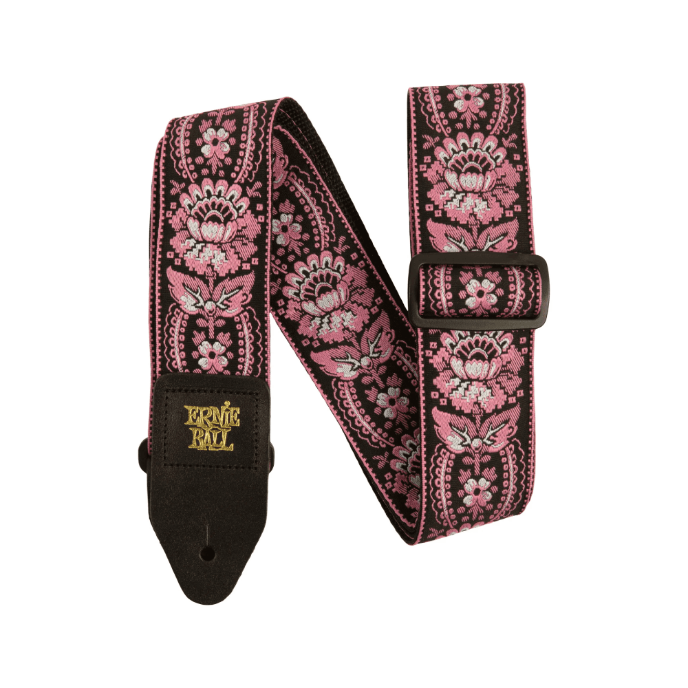 Dây Đeo Đàn Guitar Ernie Ball Polypro Jacquard, Pink Orleans