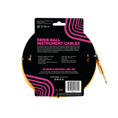 Dây Cáp Ernie Ball 25FT Braided Straight to Angle Instrument, Gold