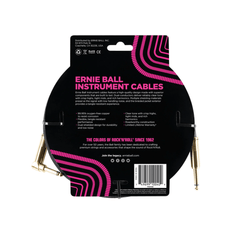 Dây Cáp Ernie Ball 18FT Braided Straight to Angle Instrument, Black