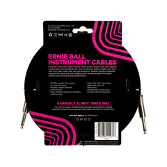 Dây Cáp Ernie Ball 15FT PVC Straight to Straight Instrument, Black