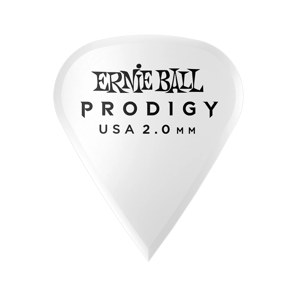 Guitar Picks Ernie Ball 2.0mm Sharp Prodigy , 6-Pack, White