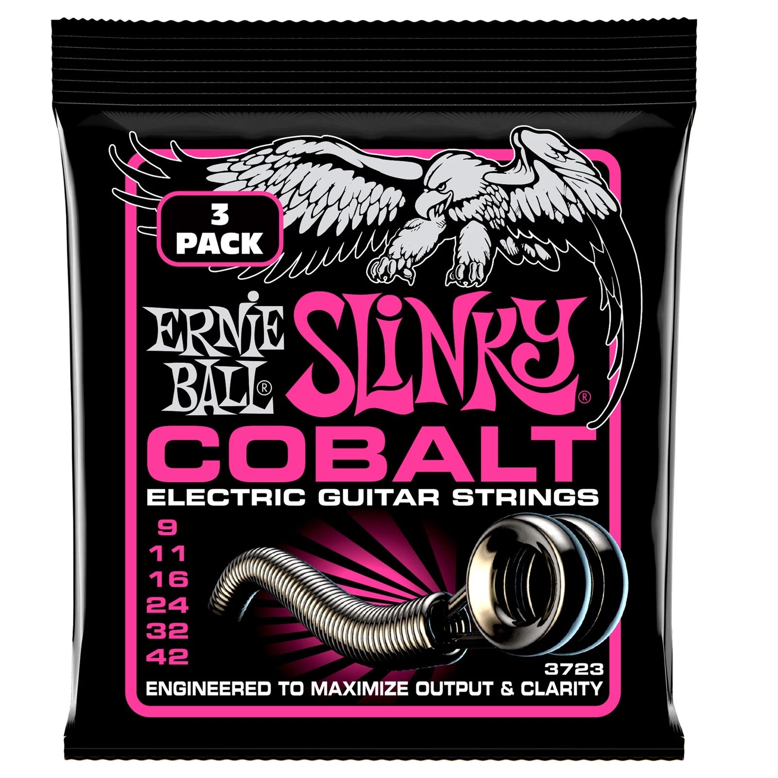 Dây Guitar Điện Ernie Ball Cobalt Super Slinky 9-42 (Pack 3 bộ)