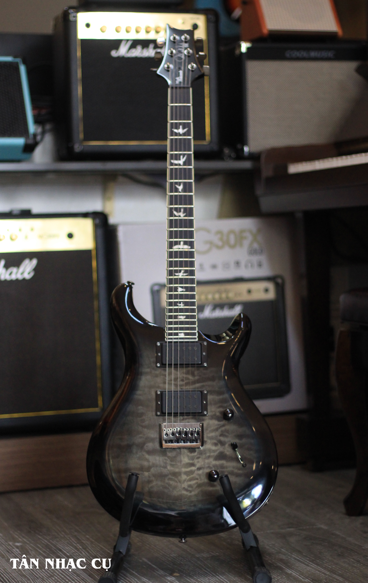 Đàn Guitar Điện PRS SE Mark Holcomb Electric Guitar, Ebony FB, Holcomb Burst