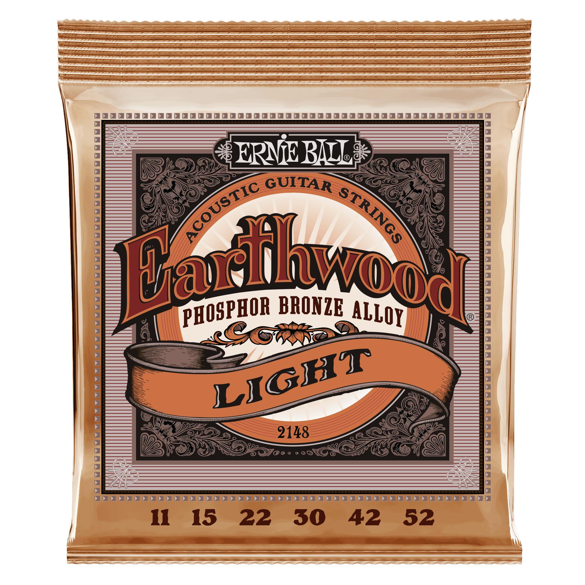 Dây Guitar Acoustic Ernie Ball Earthwood Phosphor Light (11-52)