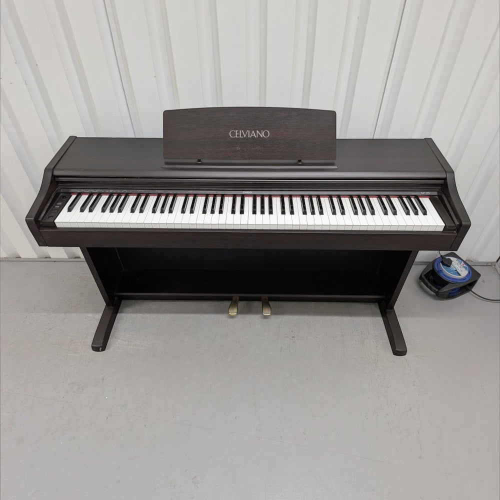 Đàn piano điện Casio AP25 Celviano màu nâu gỗ với bàn phím búa 88 phím tại TÂN NHẠC CỤ