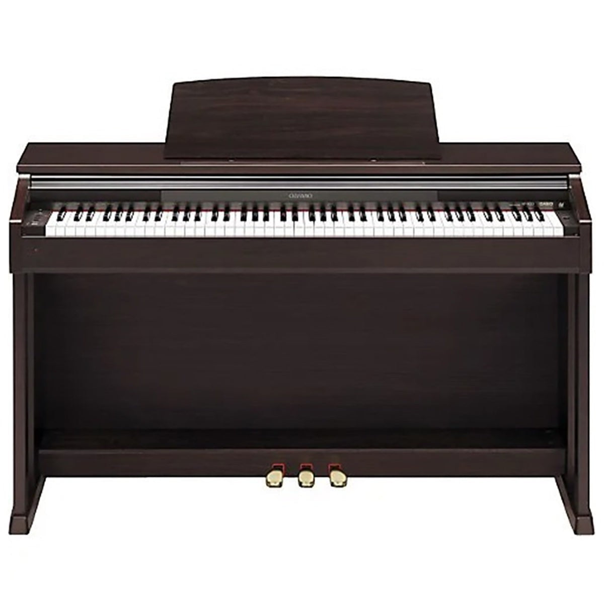 Đàn piano điện Casio AP45 dáng tủ màu nâu gỗ sang trọng với 88 phím búa tại Tân Nhạc Cụ