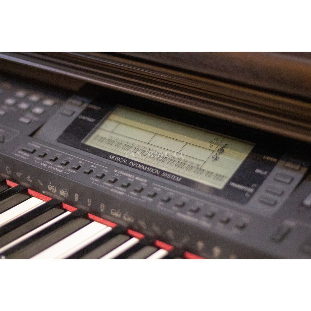 Bảng điều khiển và màn hình LCD của đàn piano điện TÂN NHẠC CỤ Casio AP-60 với hệ thống thông tin âm nhạc