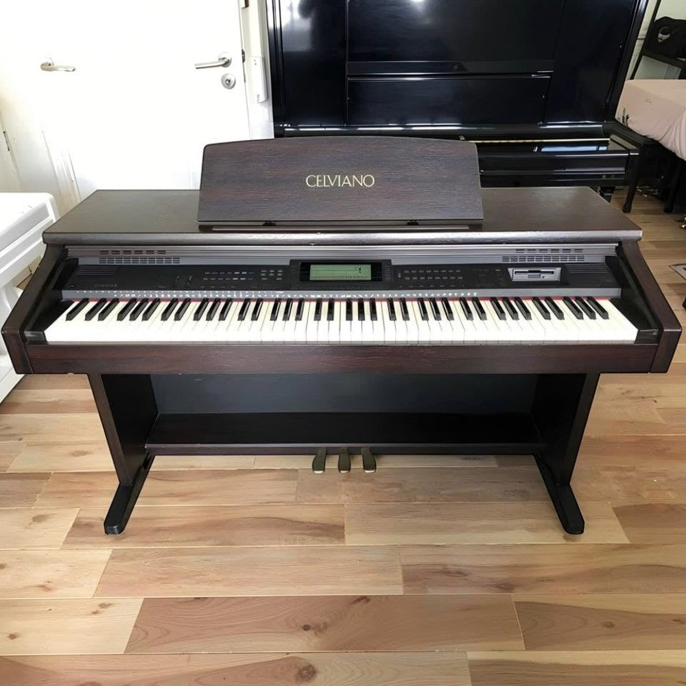 Đàn piano điện Casio Celviano AP-60 dáng tủ màu nâu gỗ sang trọng tại TÂN NHẠC CỤ