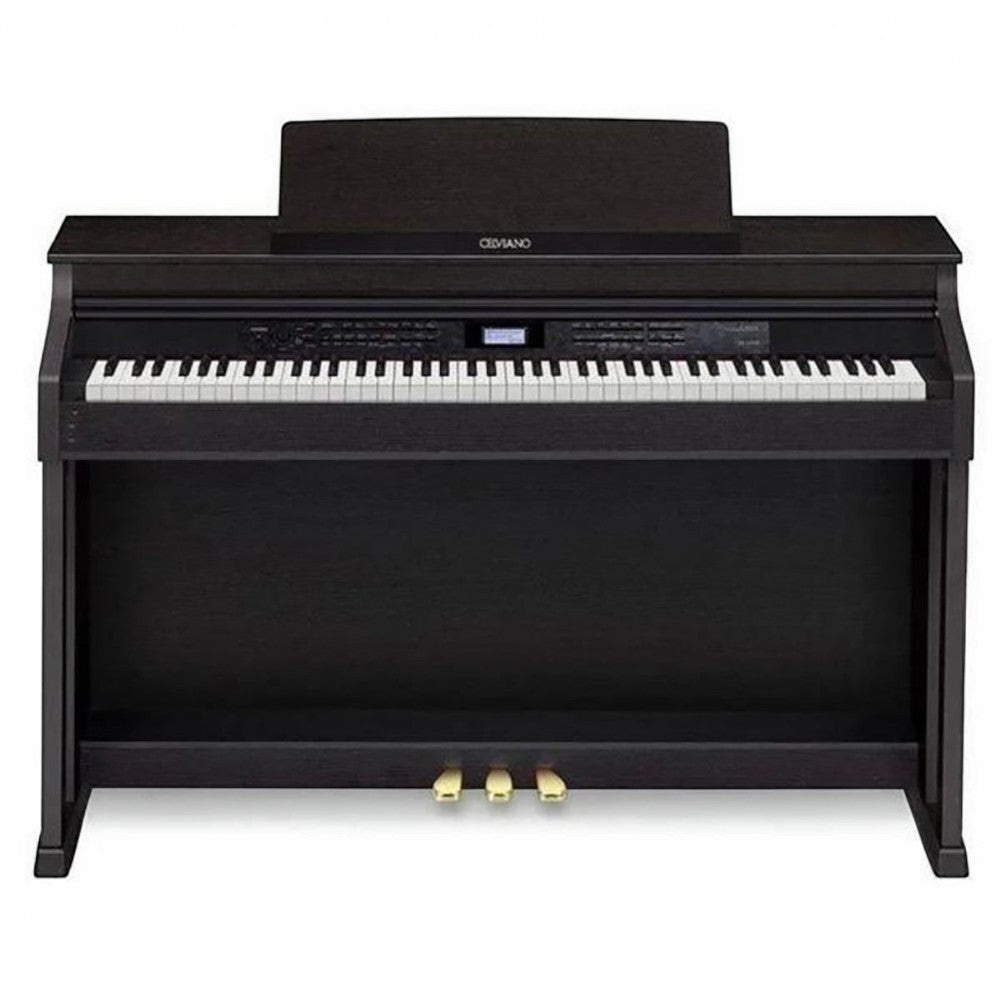 Đàn piano điện Casio AP650 màu đen sang trọng tại TÂN NHẠC CỤ với thiết kế dáng tủ cổ điển và bàn phím cao cấp