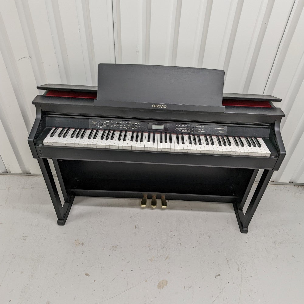 Đàn piano điện TÂN NHẠC CỤ Casio AP650 màu đen dáng tủ cao cấp với bàn phím búa 3 cảm biến và hệ loa mạnh mẽ