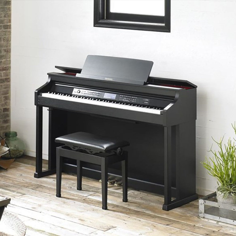 Đàn piano điện Casio AP650 màu đen sang trọng tại TÂN NHẠC CỤ, thiết kế dáng tủ cao cấp với bàn phím búa 3 cảm biến