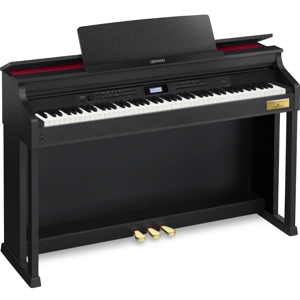 Đàn piano điện Casio AP-710 màu đen sa tanh tại TÂN NHẠC CỤ với nguồn âm AiR Grand và hệ thống 6 loa mạnh mẽ