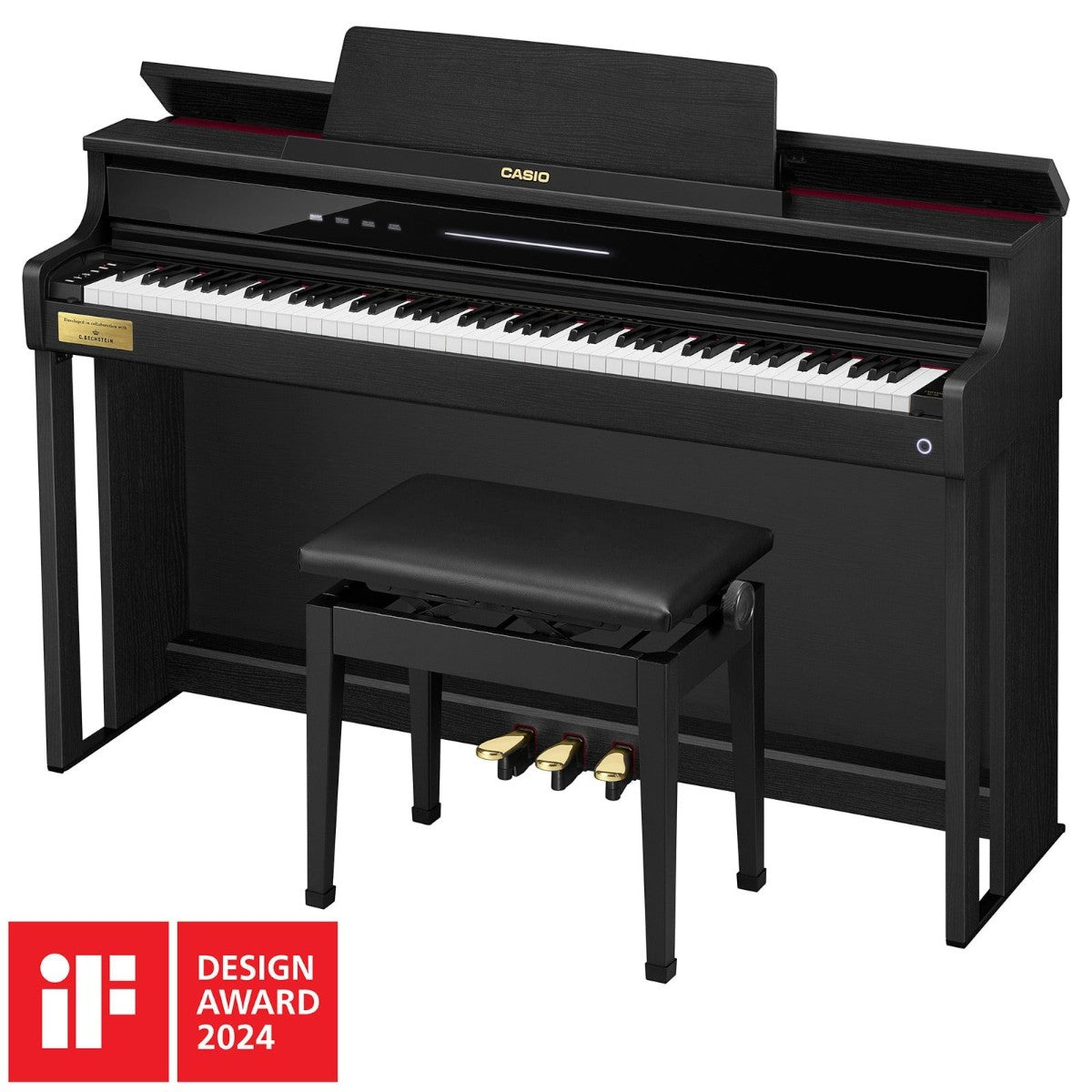 Đàn piano điện Casio AP-750 màu đen sang trọng tại TÂN NHẠC CỤ, thiết kế dáng tủ hiện đại với 8 loa Grandphonic