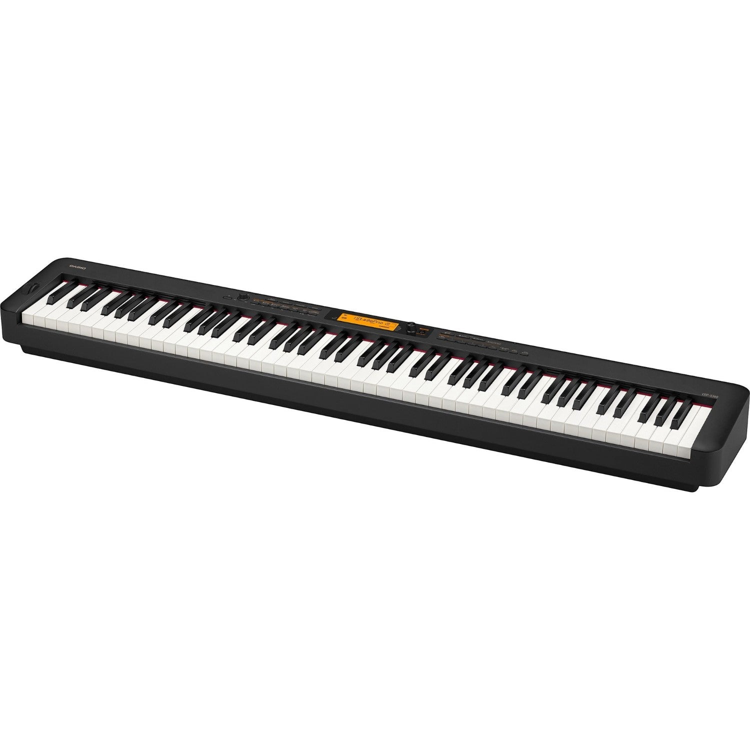 Đàn piano điện Casio CDP-S360 màu đen tại TÂN NHẠC CỤ với 88 phím búa, màn hình LCD và bánh xe pitch bend