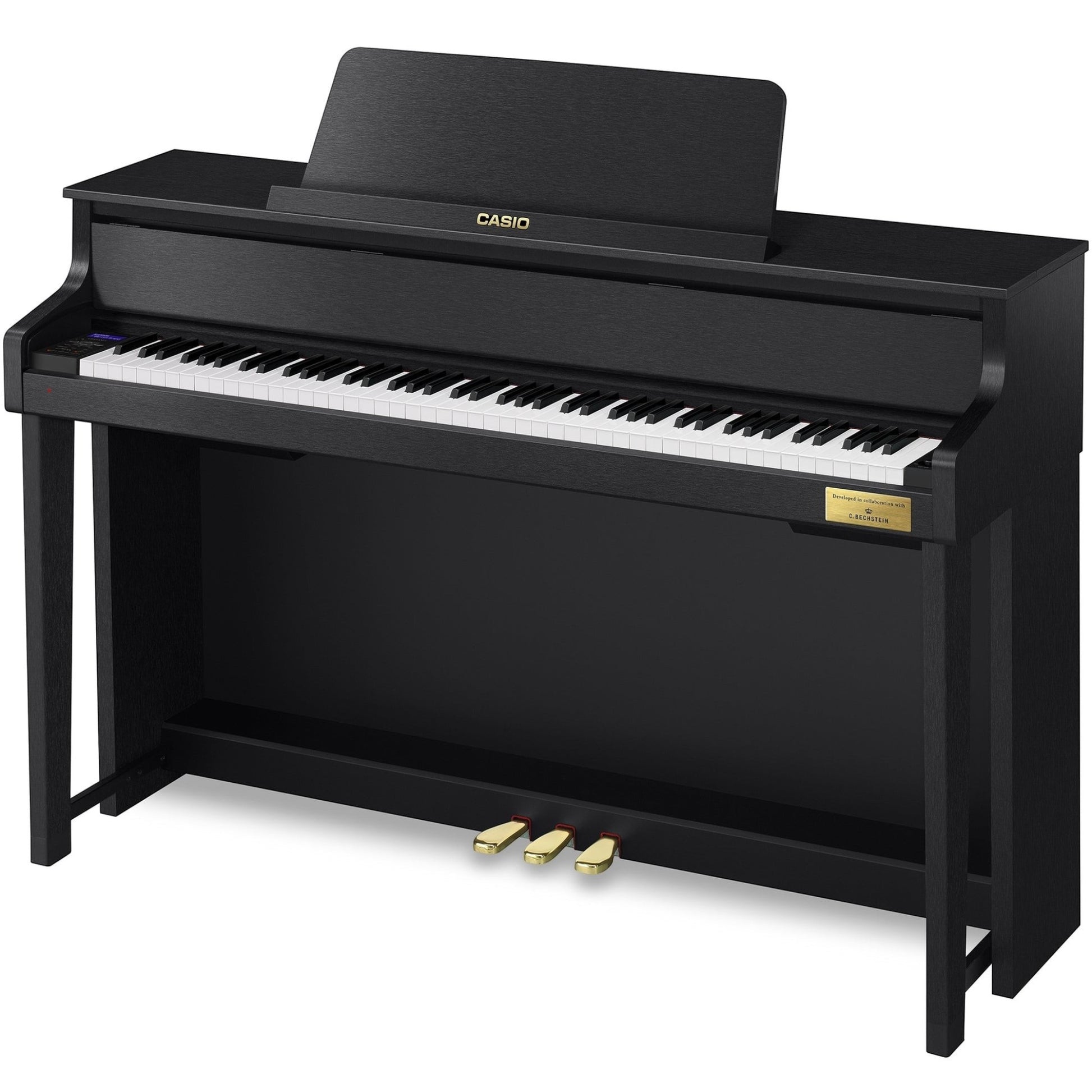 Đàn piano điện Casio GP-310 màu đen tại TÂN NHẠC CỤ với bộ máy phím gỗ vân sam và búa cơ thật