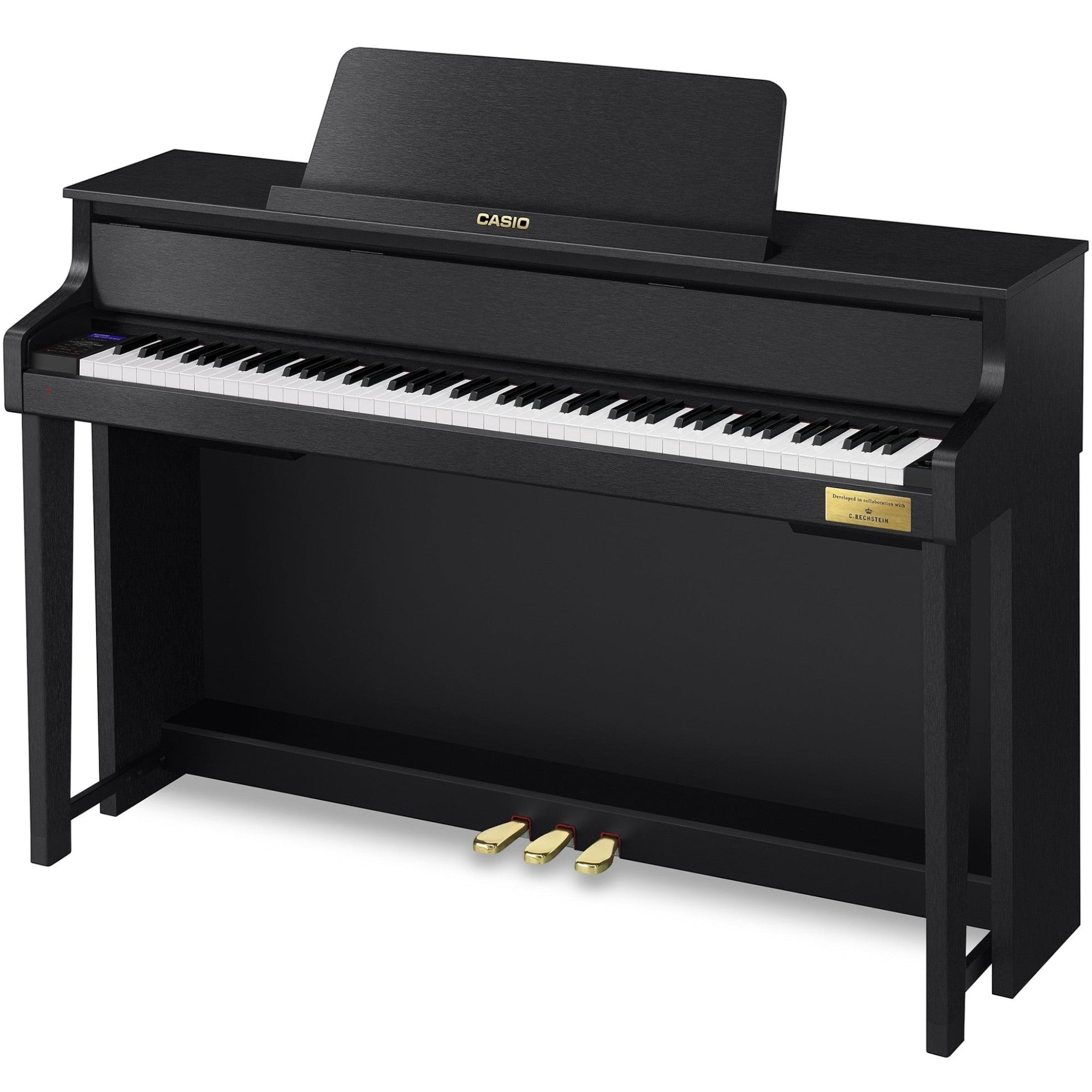 Đàn piano điện Casio GP-310 màu đen tại TÂN NHẠC CỤ với bộ máy phím gỗ vân sam và búa cơ thật