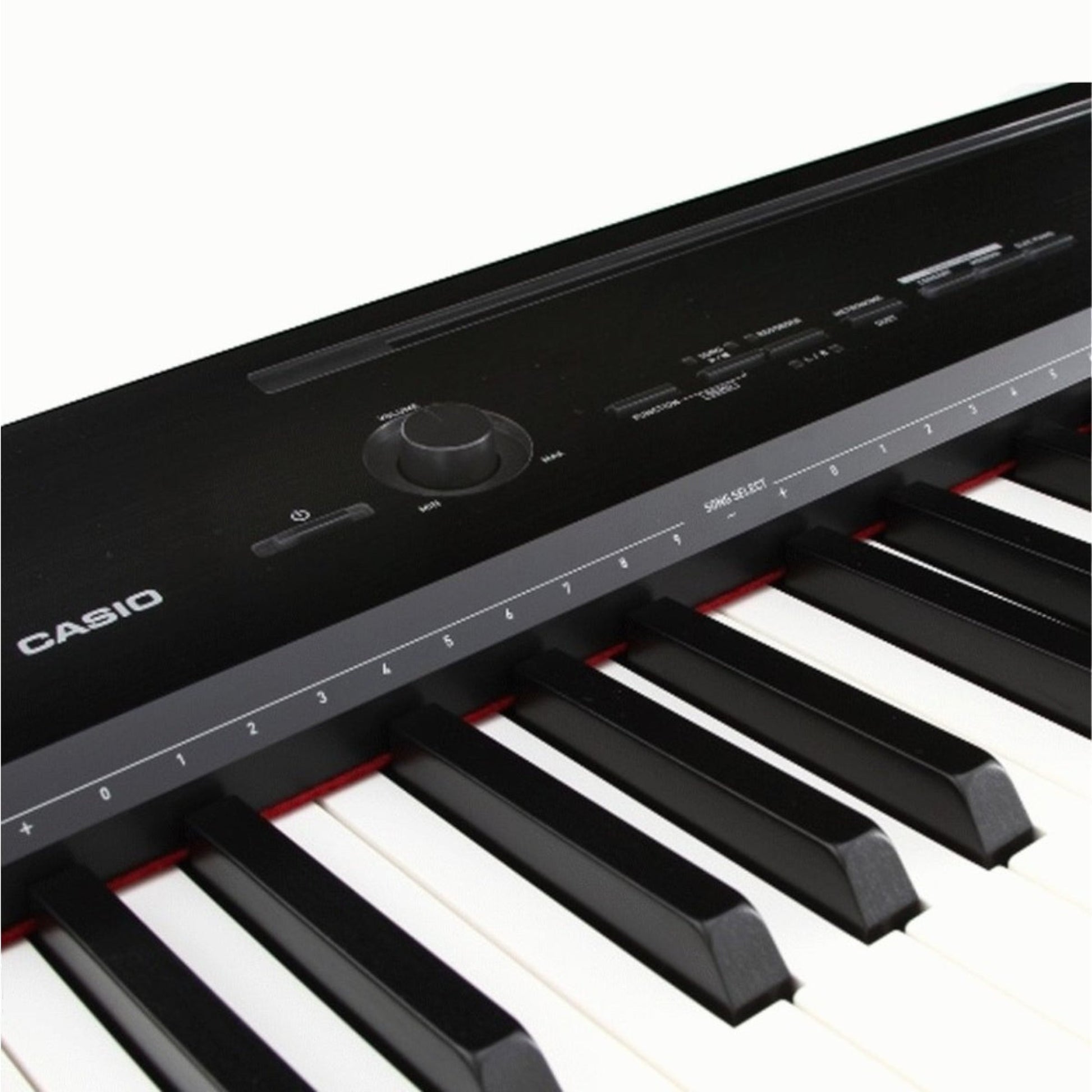 Bàn phím đàn piano điện Casio PX150 màu đen tại TÂN NHẠC CỤ với các phím giả gỗ mun và ngà voi