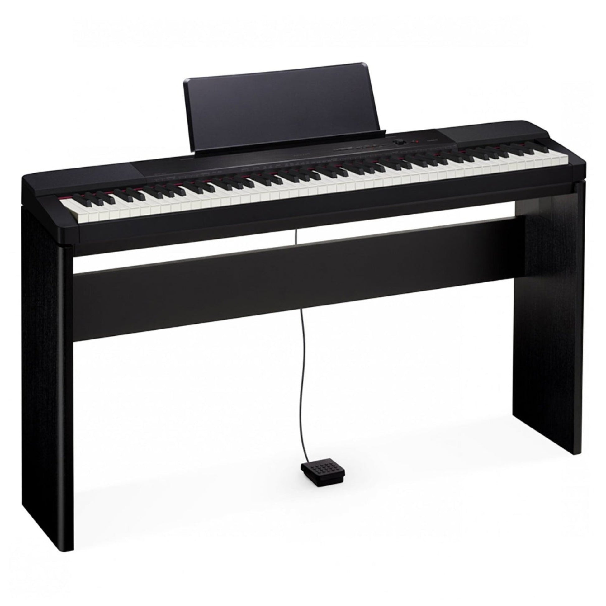 Đàn piano điện Casio PX150 màu đen tại TÂN NHẠC CỤ với bàn phím búa Tri-sensor II và thiết kế nhỏ gọn