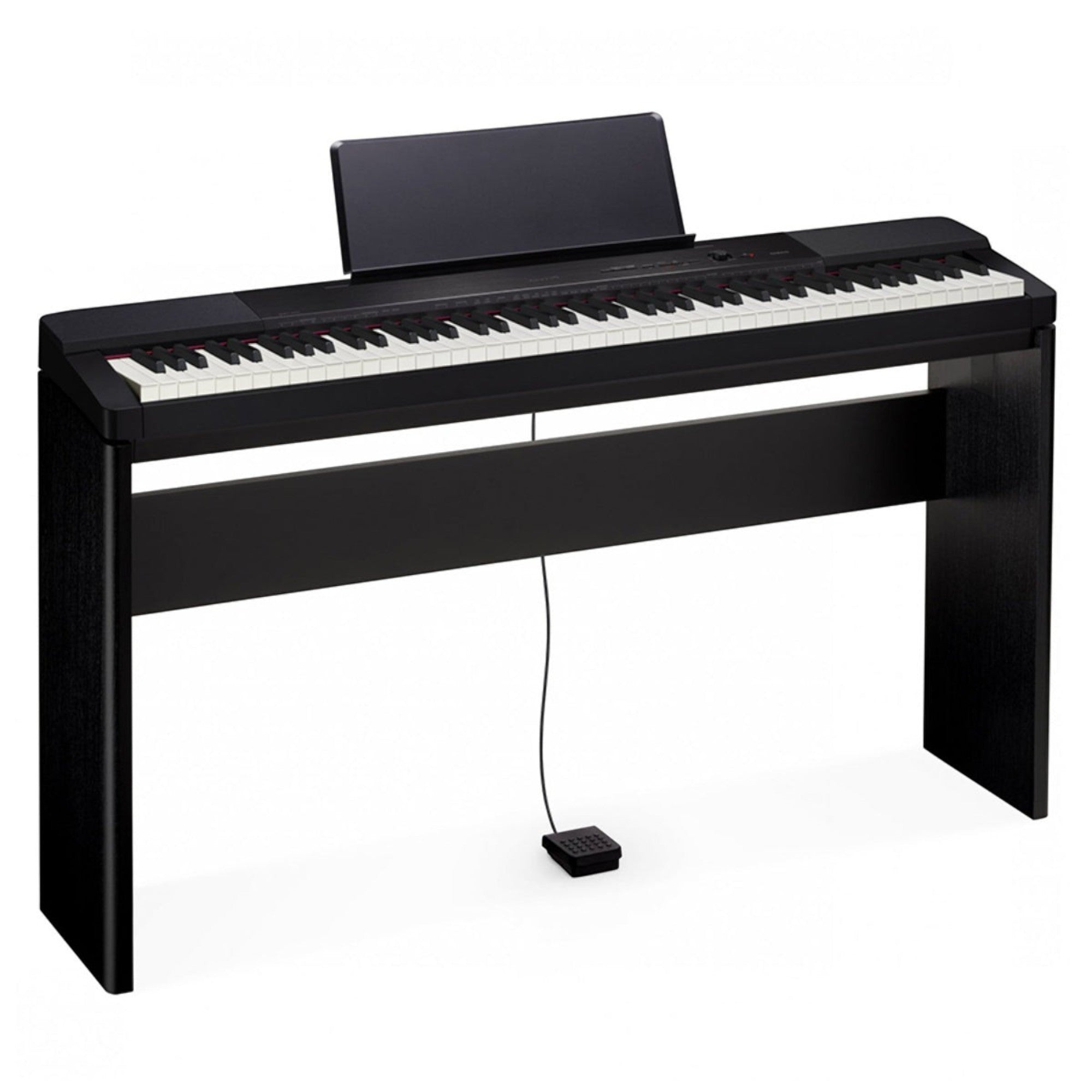 Đàn piano điện Casio PX150 màu đen tại TÂN NHẠC CỤ với bàn phím búa Tri-sensor II và thiết kế nhỏ gọn