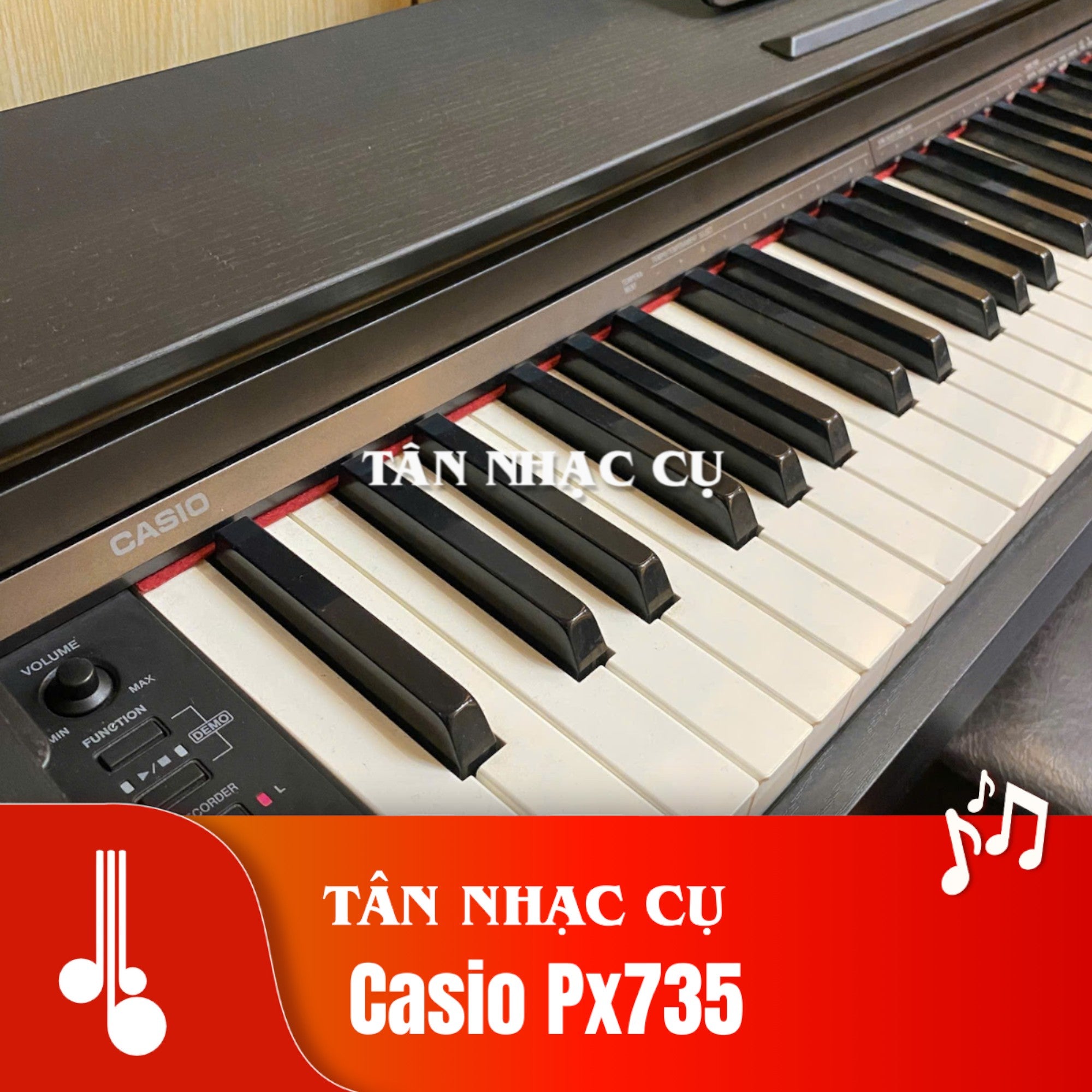 Đàn piano điện Casio PX-735 cũ với bàn phím búa 88 phím tại TÂN NHẠC CỤ