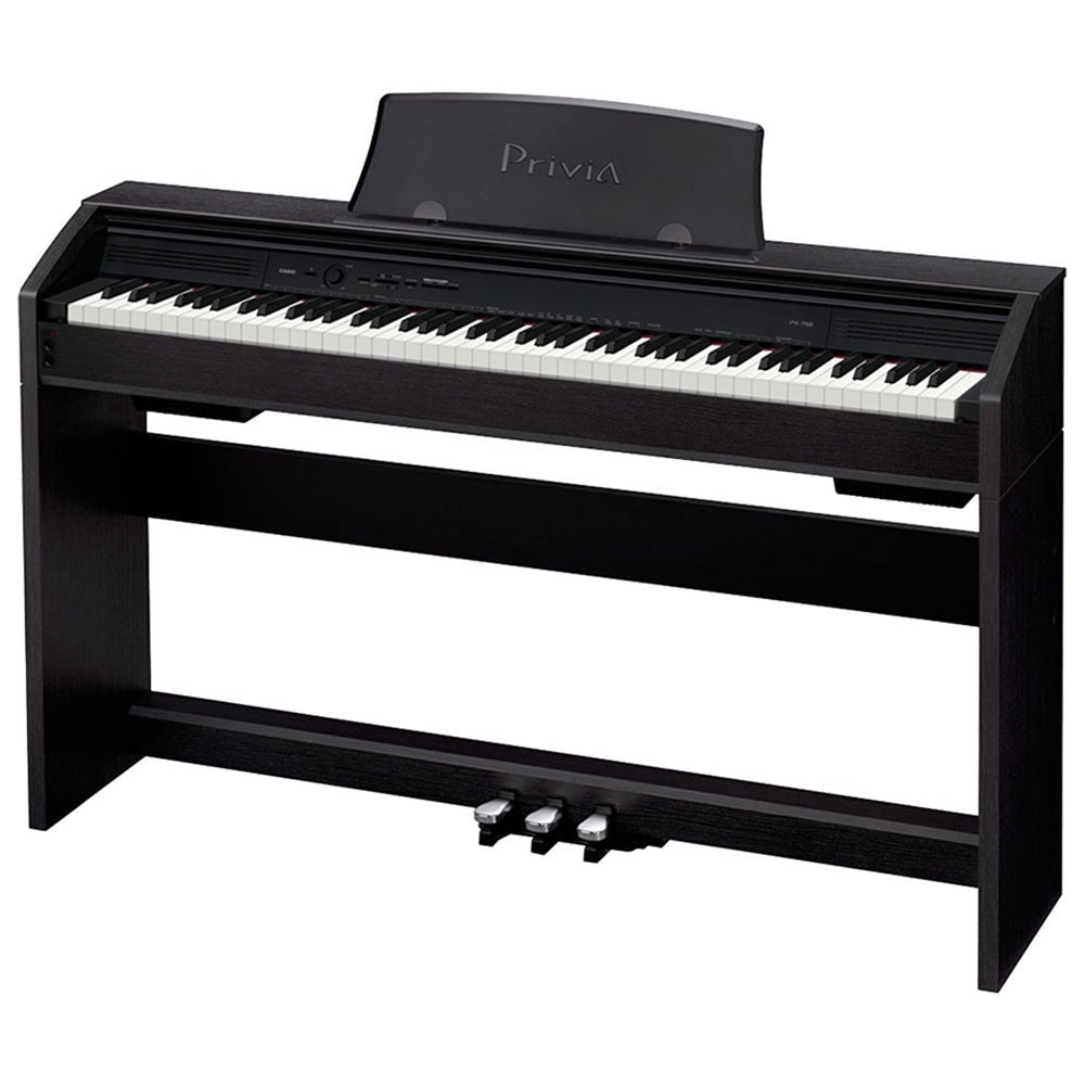 Đàn piano điện Casio PX750 màu đen dáng tủ tại Tân Nhạc Cụ với 88 phím búa đàn và 3 pedal