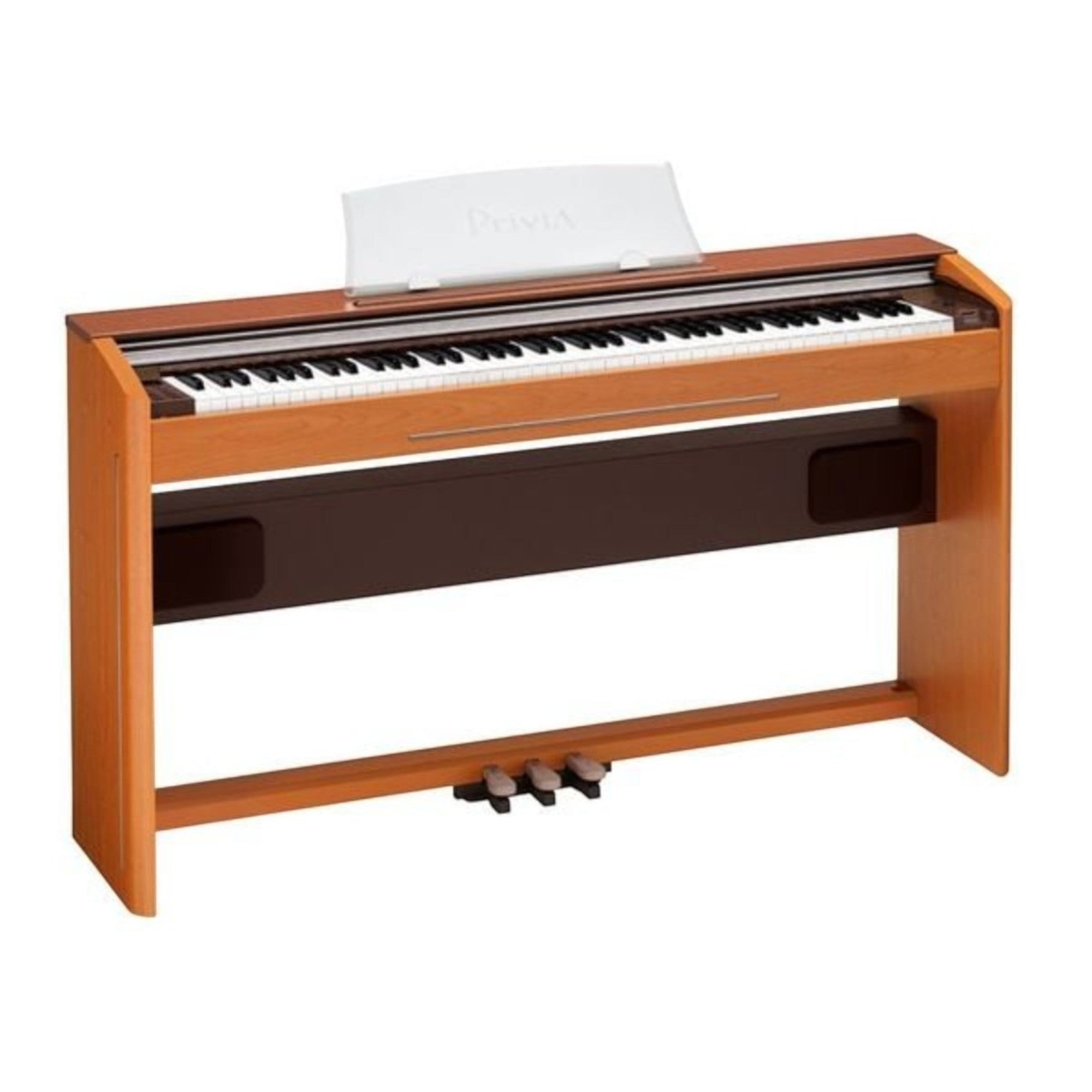 Đàn piano điện Casio PX800 từ TÂN NHẠC CỤ với thiết kế chân gỗ sang trọng, 88 phím nặng và hệ thống loa tích hợp.