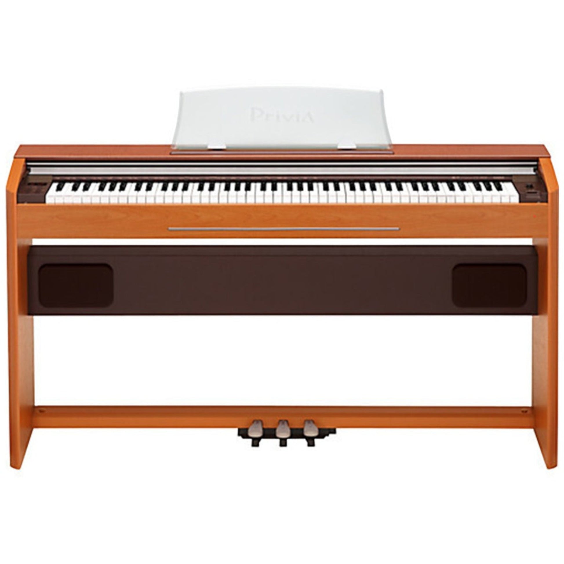 Đàn piano điện Casio PX800 từ TÂN NHẠC CỤ với thiết kế chân gỗ sang trọng và bàn phím 88 phím nặng chân thực.