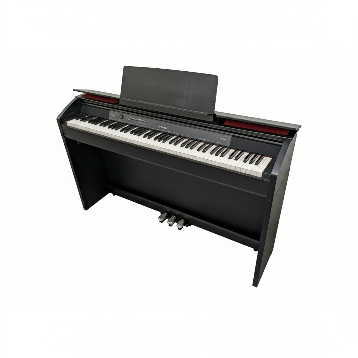 Đàn piano điện Casio PX-850 màu đen sang trọng tại Tân Nhạc Cụ với thiết kế tủ đứng hiện đại và phím giả ngà
