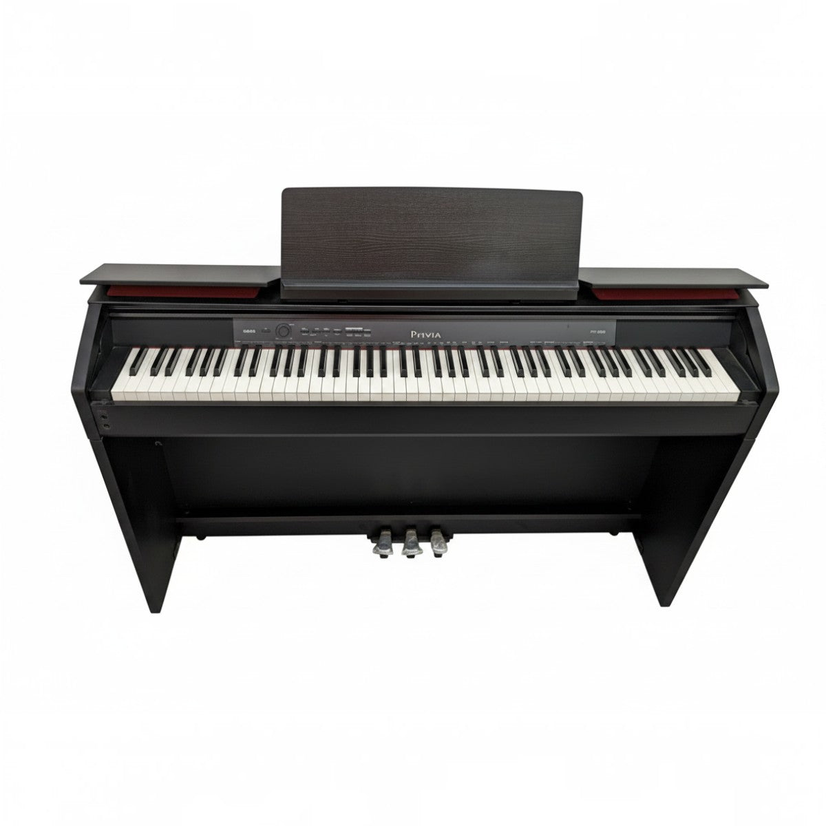 Đàn piano điện TÂN NHẠC CỤ Casio PX-850 màu đen sang trọng với thiết kế tủ đứng hiện đại và nắp đàn mở
