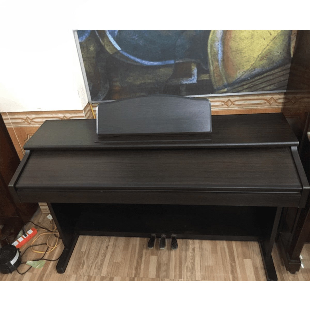Đàn piano điện TÂN NHẠC CỤ Columbia EP1400 màu nâu gỗ sang trọng, thiết kế nhỏ gọn phù hợp luyện tập tại nhà