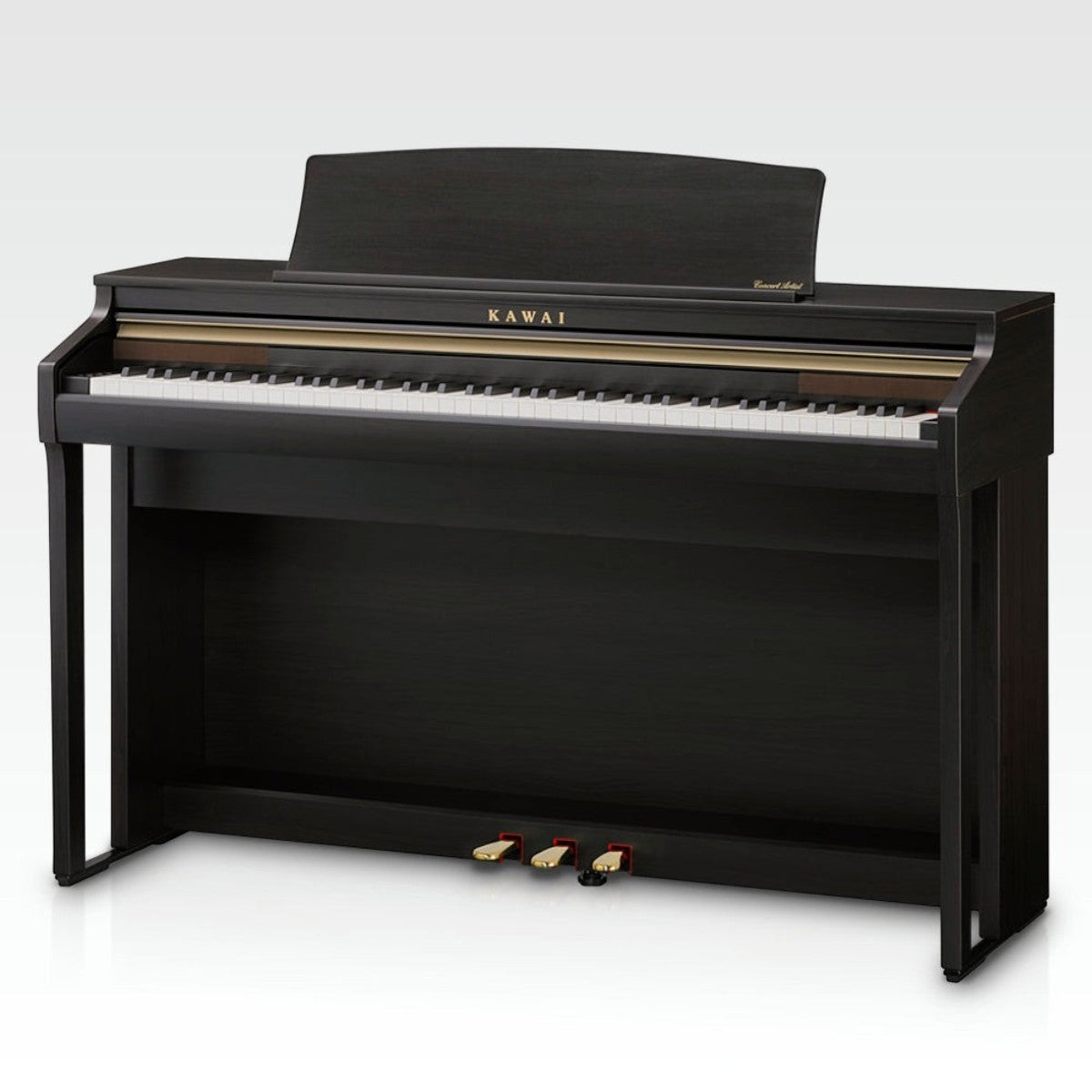 Đàn piano điện TÂN NHẠC CỤ Kawai CA48 màu đen với bàn phím gỗ Grand Feel Compact cao cấp