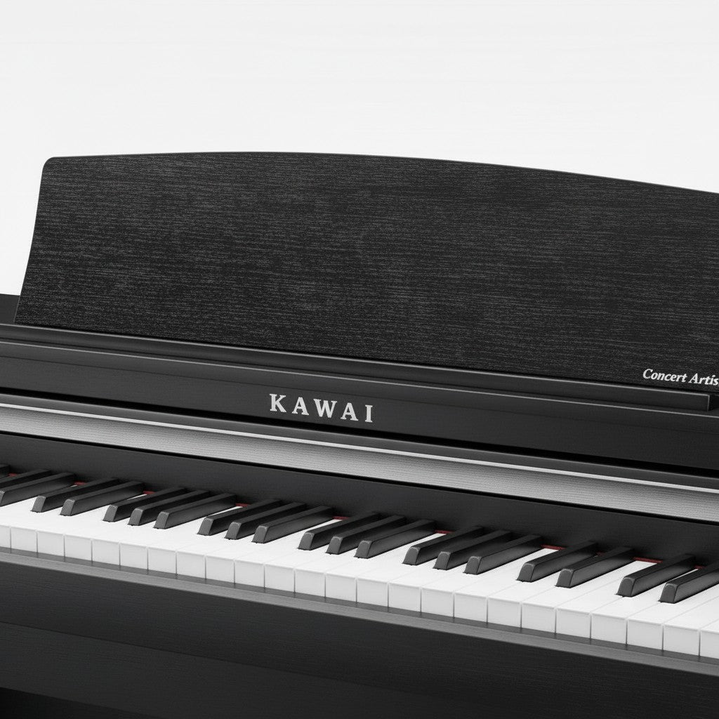 Đàn piano điện TÂN NHẠC CỤ Kawai CA48 màu đen với bàn phím gỗ Grand Feel Compact cao cấp