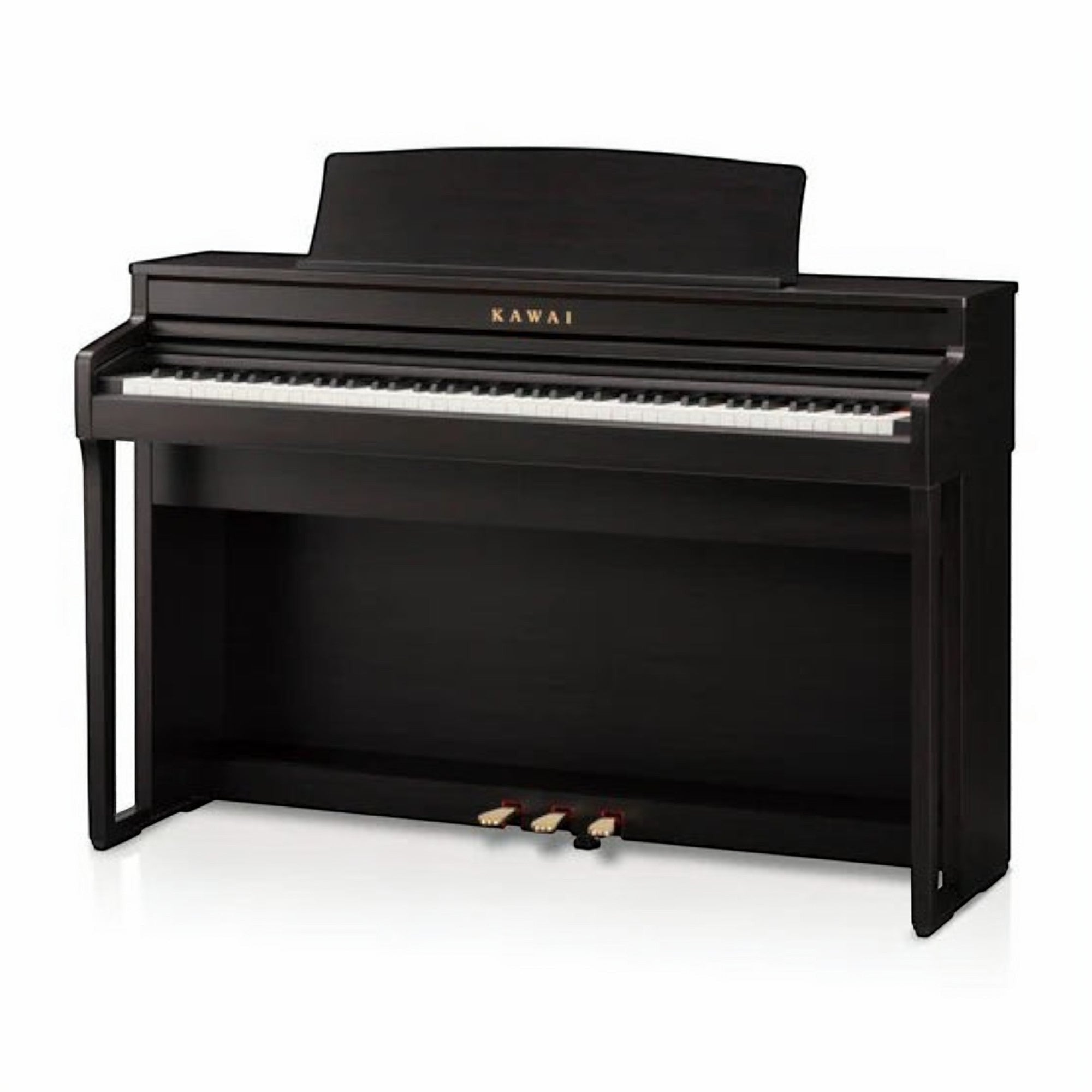 Đàn piano điện Kawai CA49 dáng tủ màu gỗ tối tại Tân Nhạc Cụ, phím gỗ Grand Feel Compact cao cấp