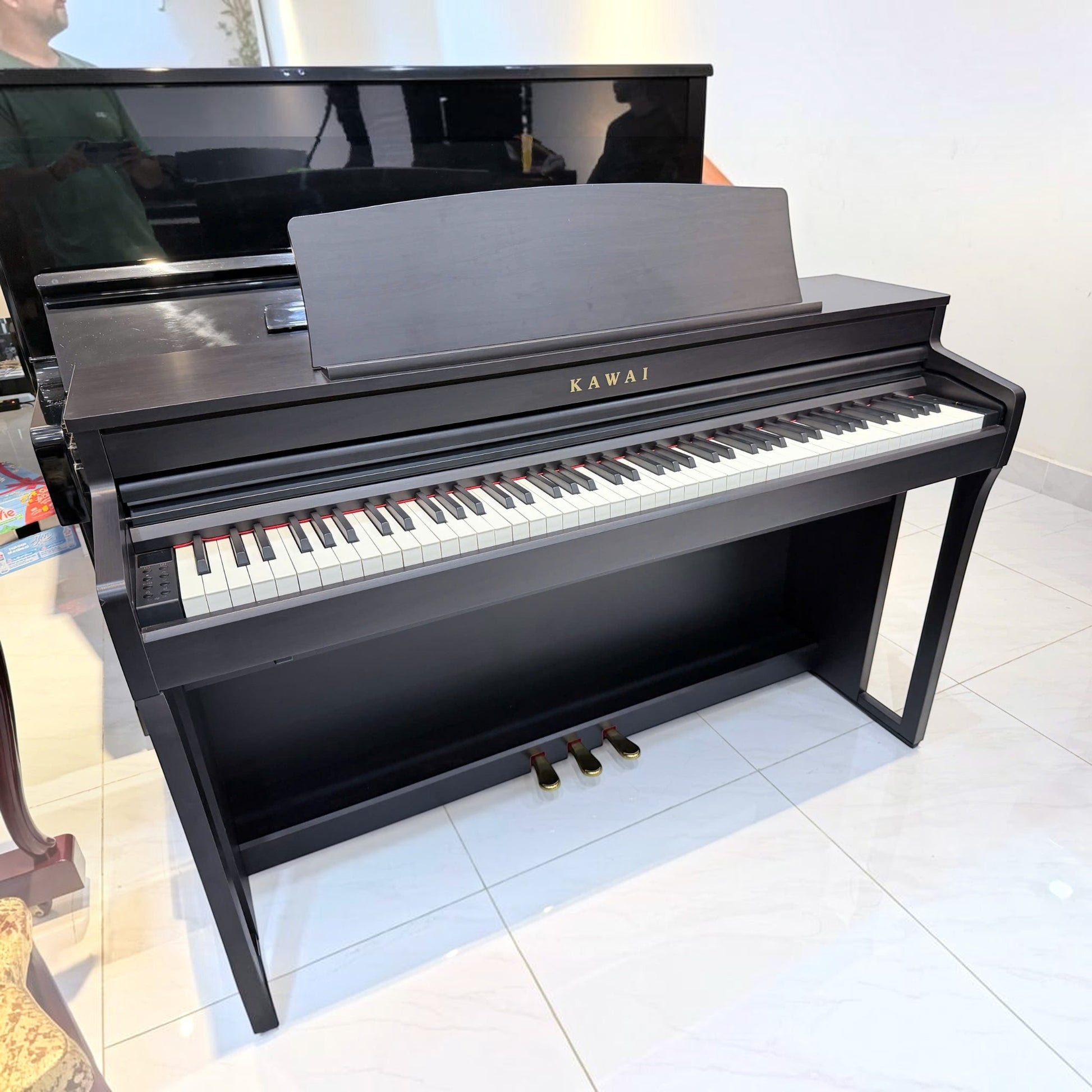 Đàn piano điện Kawai CA49 màu đen dáng tủ phím gỗ tại TÂN NHẠC CỤ