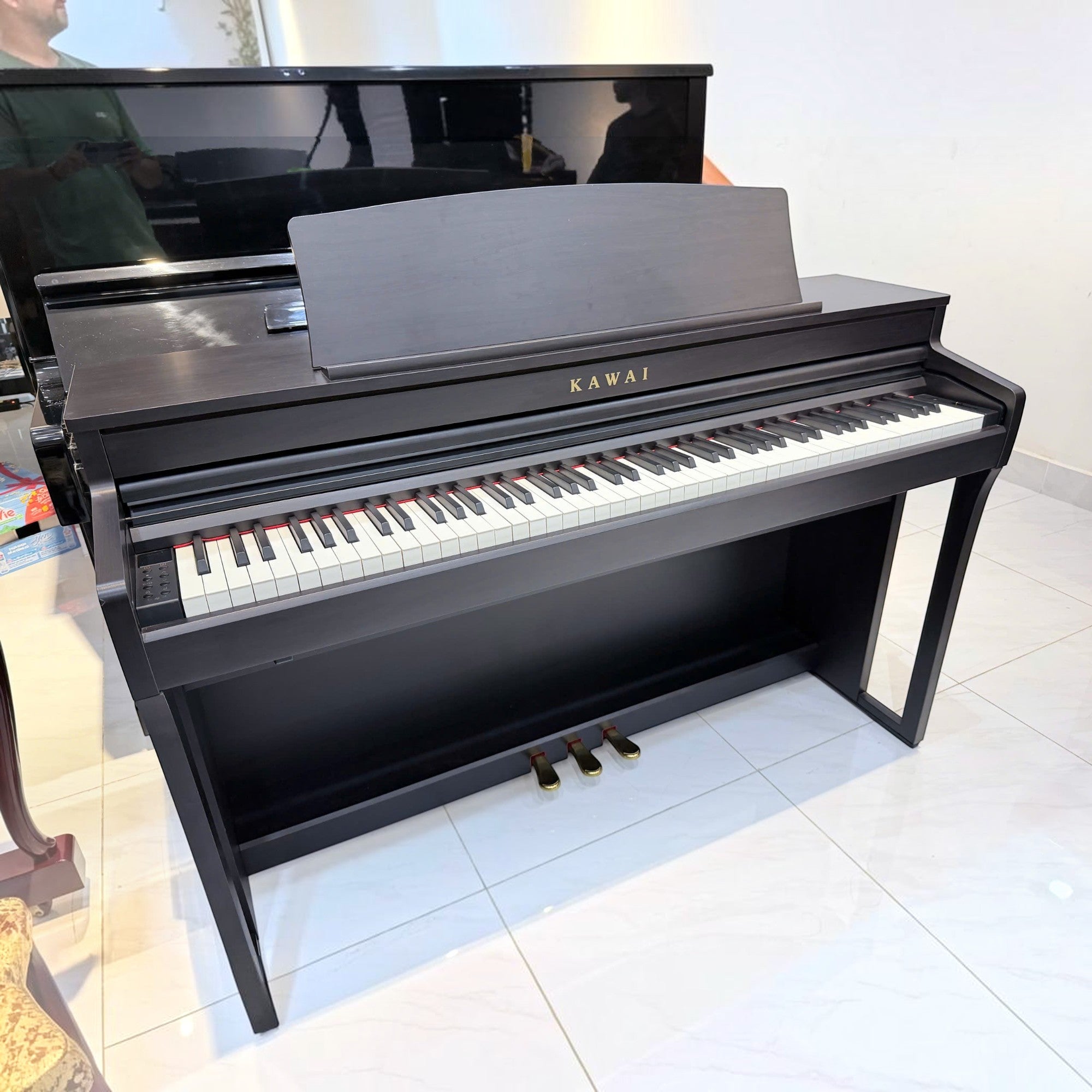Đàn piano điện Kawai CA49 màu đen dáng tủ phím gỗ tại TÂN NHẠC CỤ