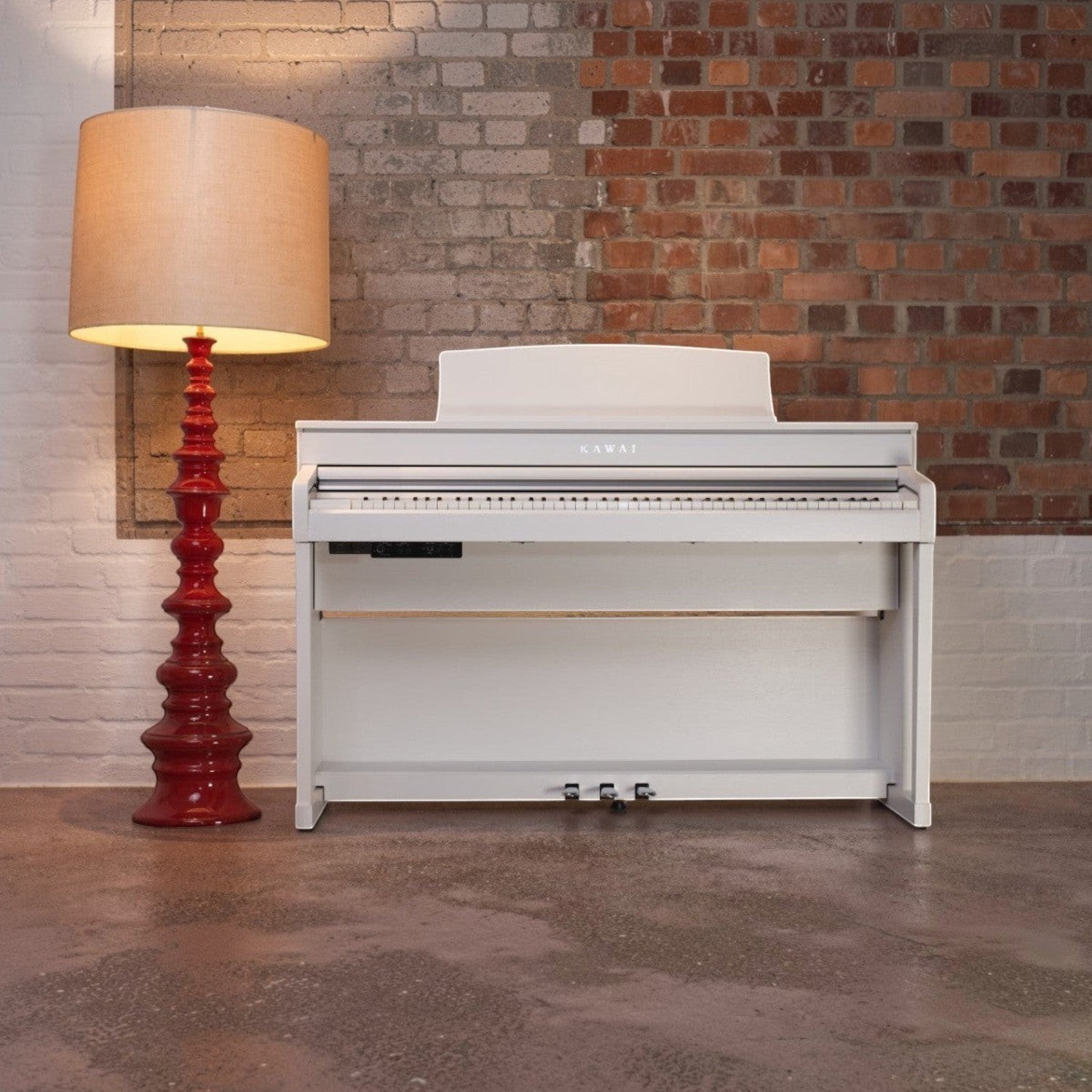 Đàn piano điện Kawai CA79 màu trắng sang trọng tại Tân Nhạc Cụ với bàn phím gỗ Grand Feel III cao cấp