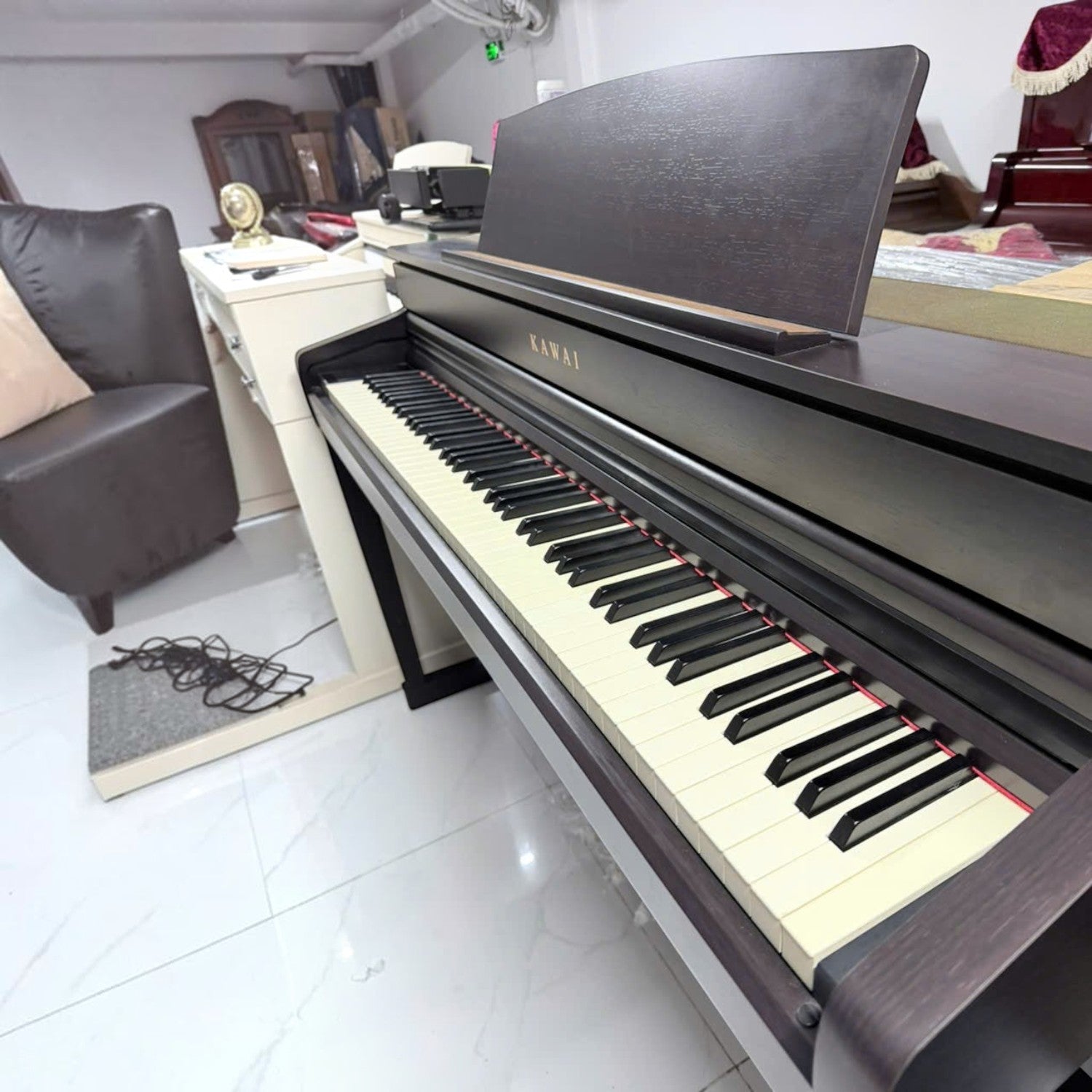Đàn piano điện Kawai CA79 màu nâu gỗ với bàn phím Grand Feel III cao cấp tại cửa hàng TÂN NHẠC CỤ