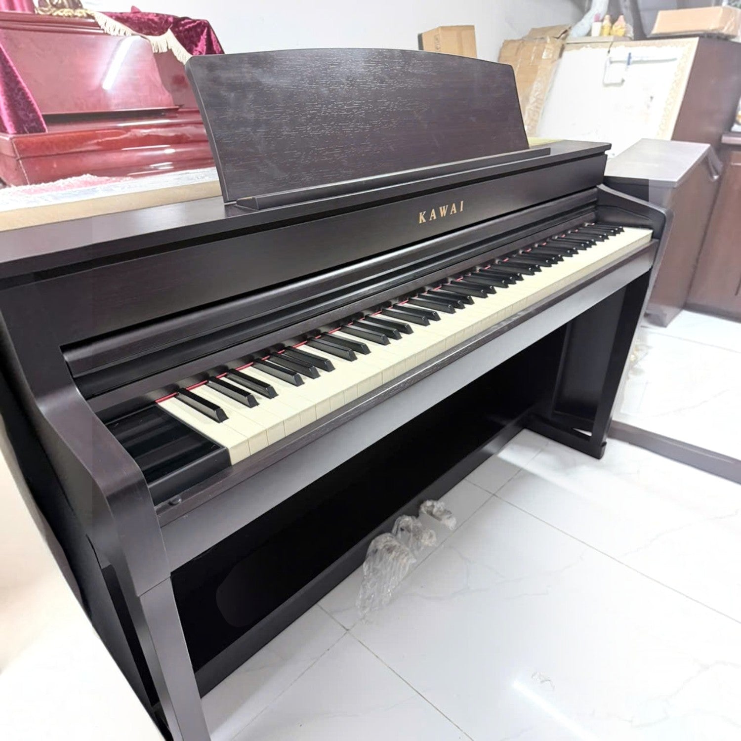 Đàn piano điện TÂN NHẠC CỤ Kawai CA79 màu đen với bàn phím gỗ Grand Feel III cao cấp
