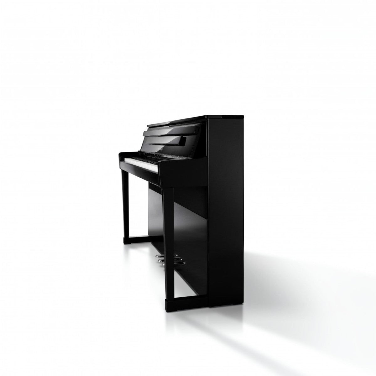 Đàn piano điện Kawai CA99 màu đen bóng sang trọng với thiết kế upright hiện đại tại TÂN NHẠC CỤ